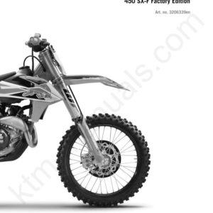 2018 KTM 450 SX-F Factory Edition Service Repair Manual