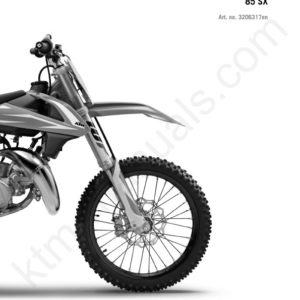 2018 KTM 85 SX Service Repair Manual